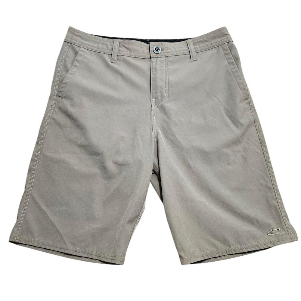 ONeill Hybrid Mens Khaki‎ Tan Stretch Board Walk Shorts 29 Quick Dry Surf Skate